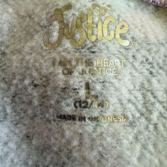 Justice Girls Paint Splatter Hoodie Multicolored Pullover Sweatshirt Sz L - Picture 10 of 12